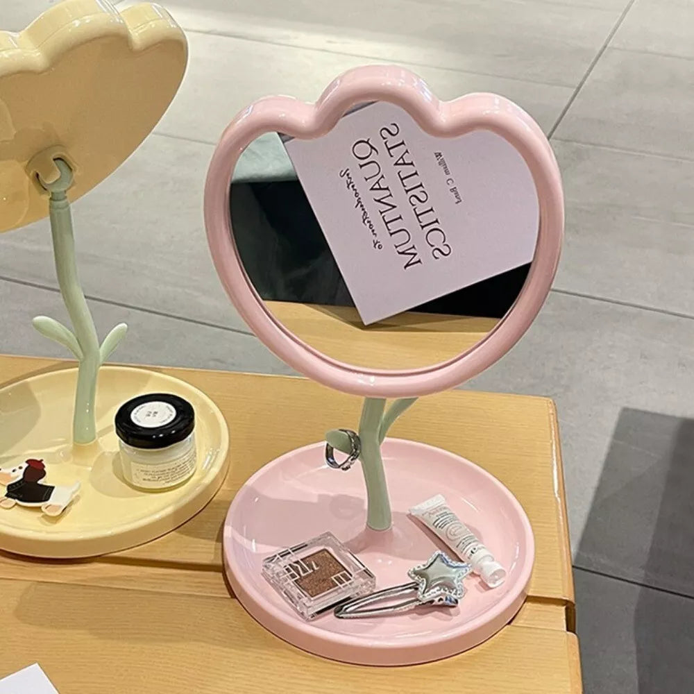 Cute Tulip Shaped Portable Stand Mirror