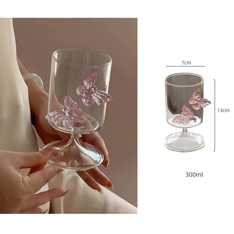 Pinterest Butterfly Glass Tumbler