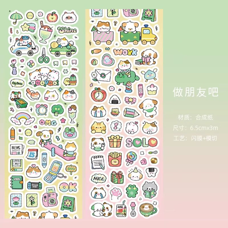 Kawaii Sticker Tape Roll