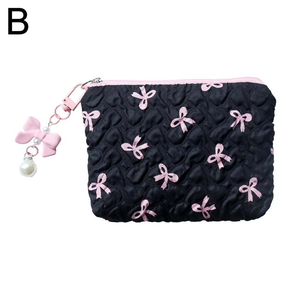 Bowknot Coin Pouch with Keycharm