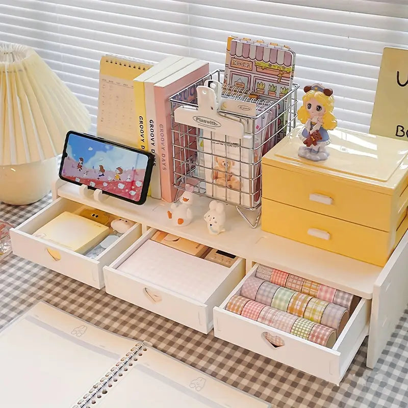 Desktop Storage Rack With Drawers -  Ready to Ship