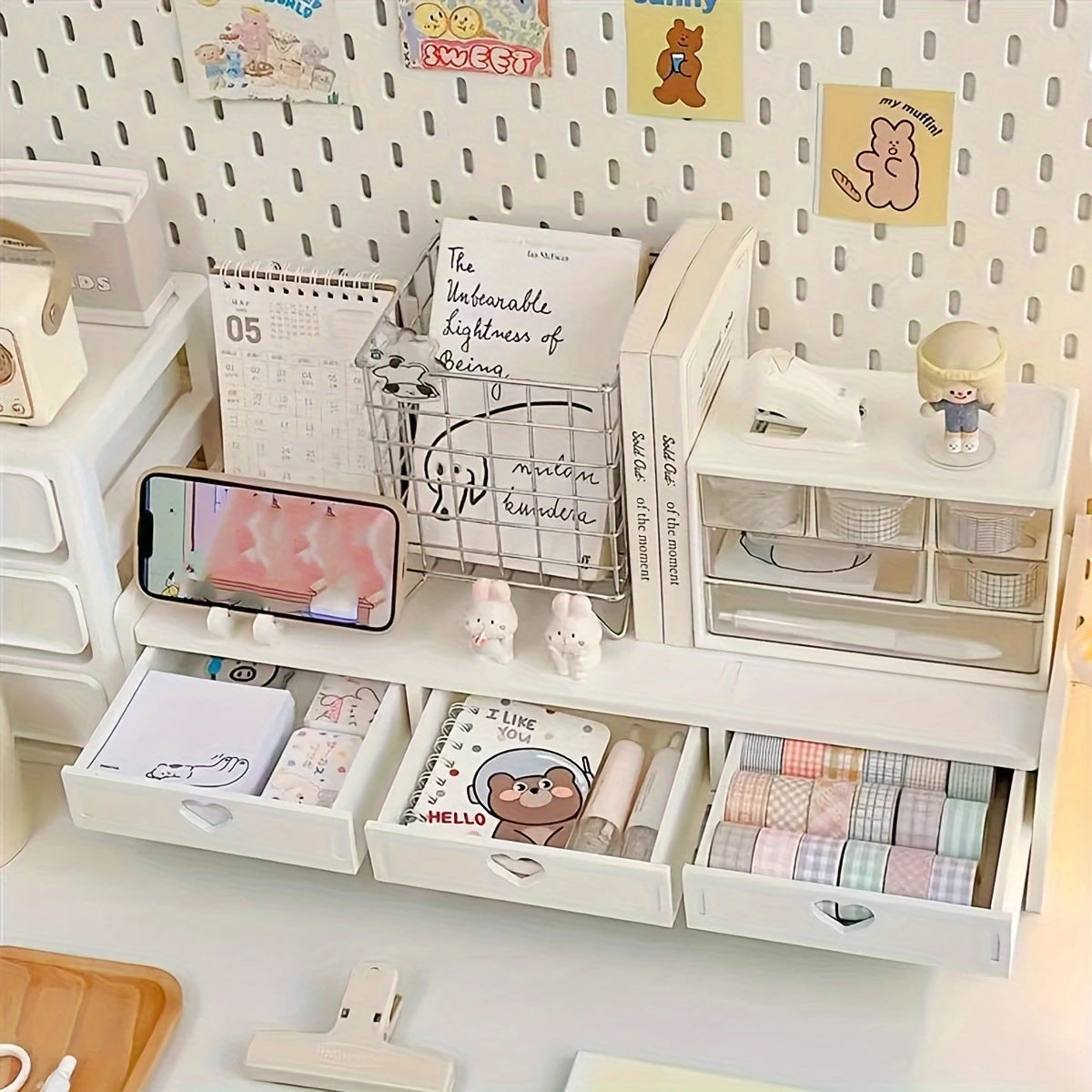Desktop Storage Rack With Drawers -  Ready to Ship