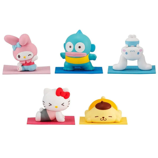 Sanrio Characters Yoga Pose Series Mini-Figure Set - Set of 5