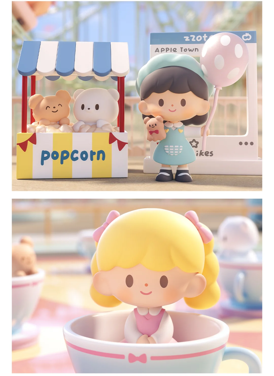 Finding Unicorn zZoton New Year in Apple Village Series Blind Box